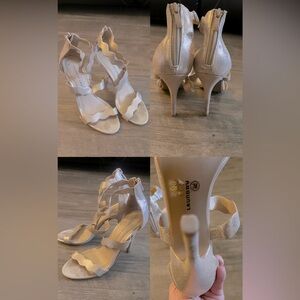 Champagne Sparkly Chinese Laundry Womens size 7M heels
